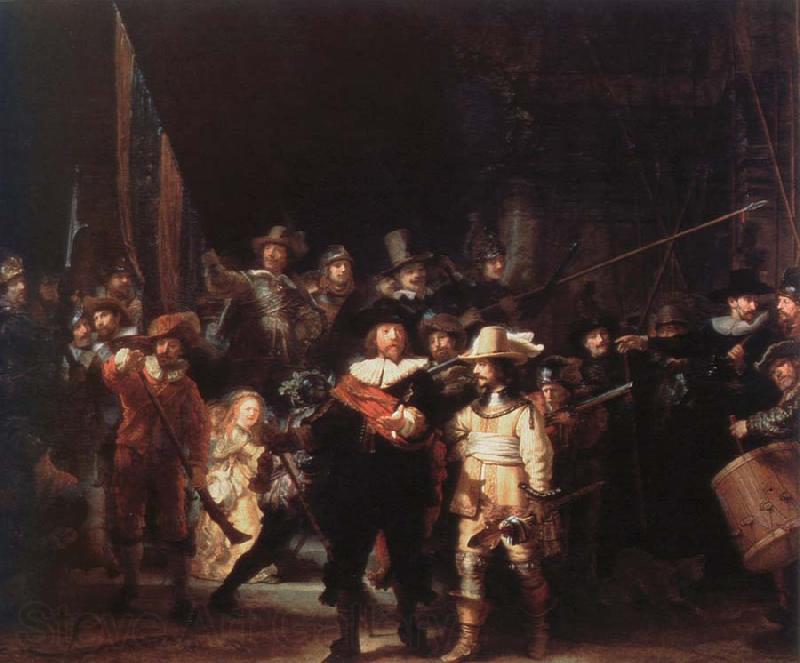 Rembrandt van rijn the night watch Norge oil painting art